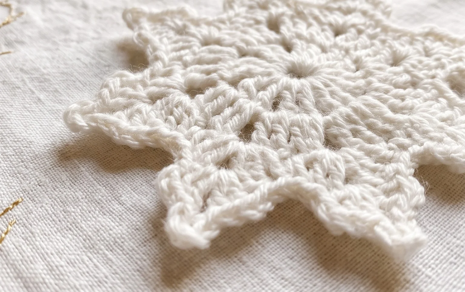 Crochet Snowflake Motif For Beginners - We Love Crochet