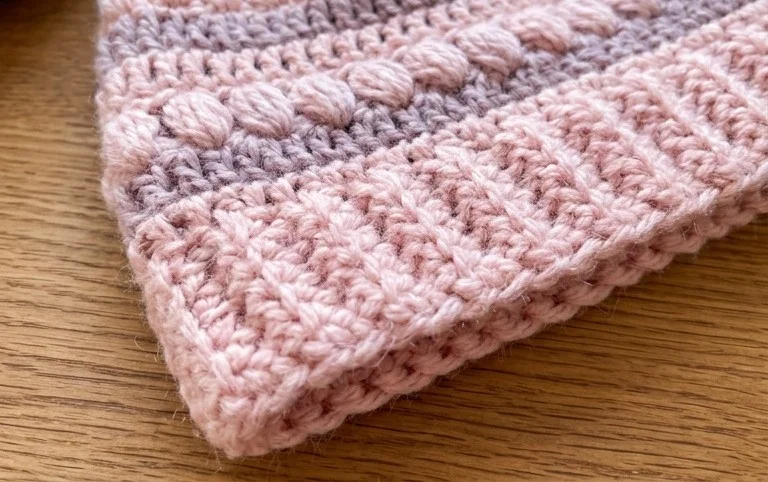 Crochet Beanie Hat With Pom Pom