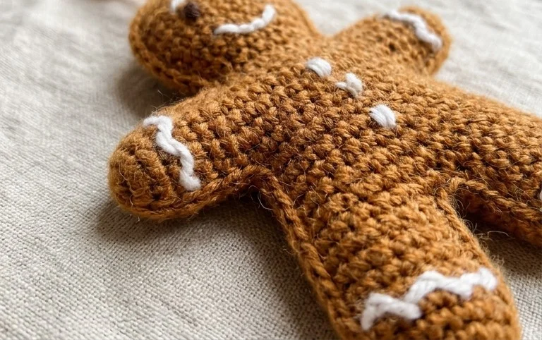 Gingerbread Man Ornament Free Crochet Patterns - DIY Magazine