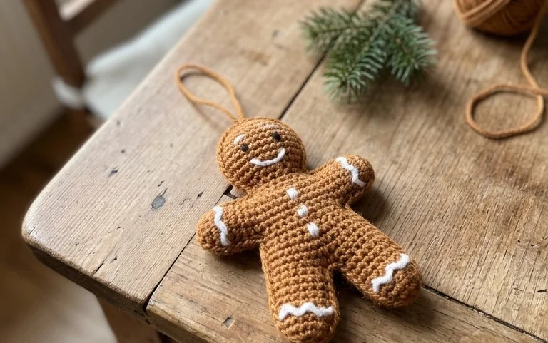 Gingerbread Man häkeln: Kostenlose Anleitung für Anfänger