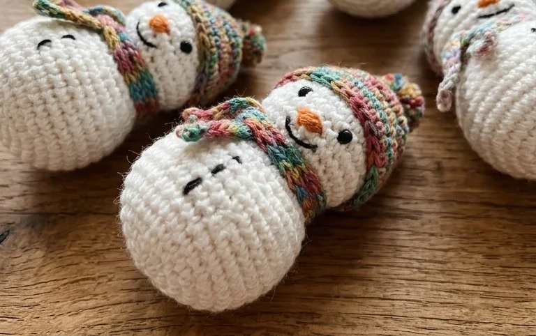 Cute Christmas Baubles Free Crochet Patterns