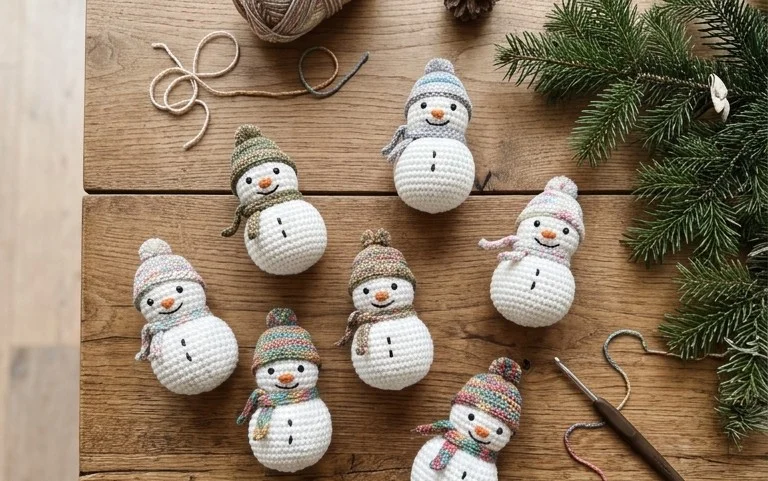 Weihnachtskugeln häkeln: Kostenlose Anleitung für Anfänger