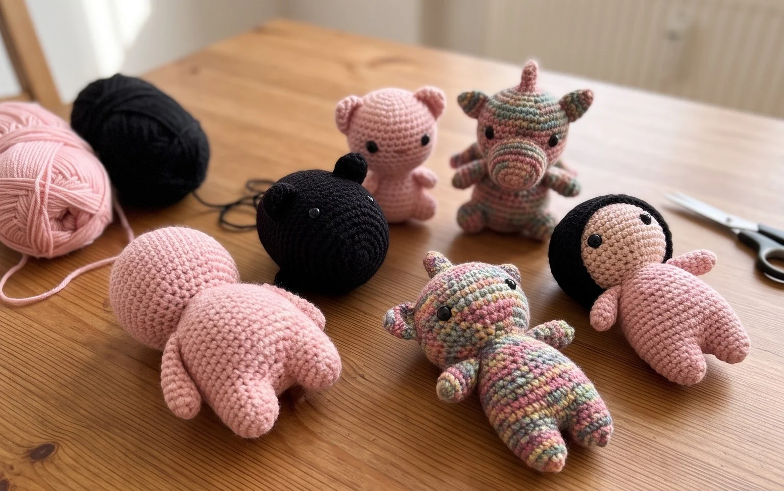 Amigurumi Schwein häkeln: Kostenlose Anleitung für Anfänger