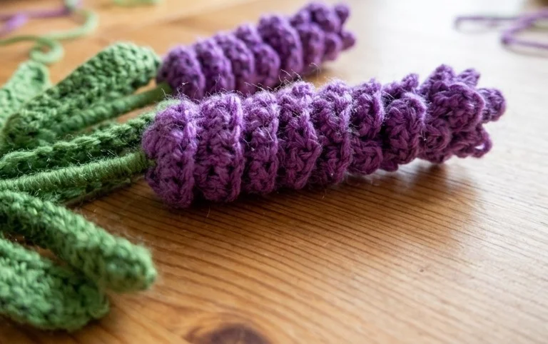 Crocheted Lavender Flowers: Handcrafted Beauty That Lasts Forever