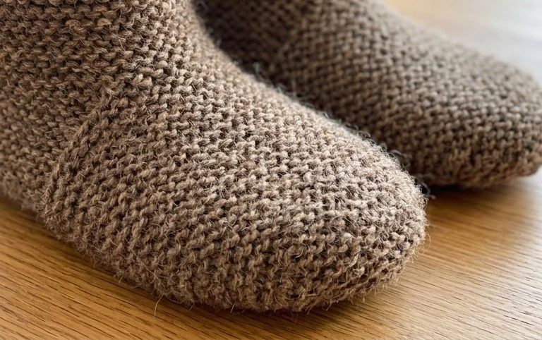 Simple Garter Stitch Slippers Free Knitting Pattern - Knitting Pattern