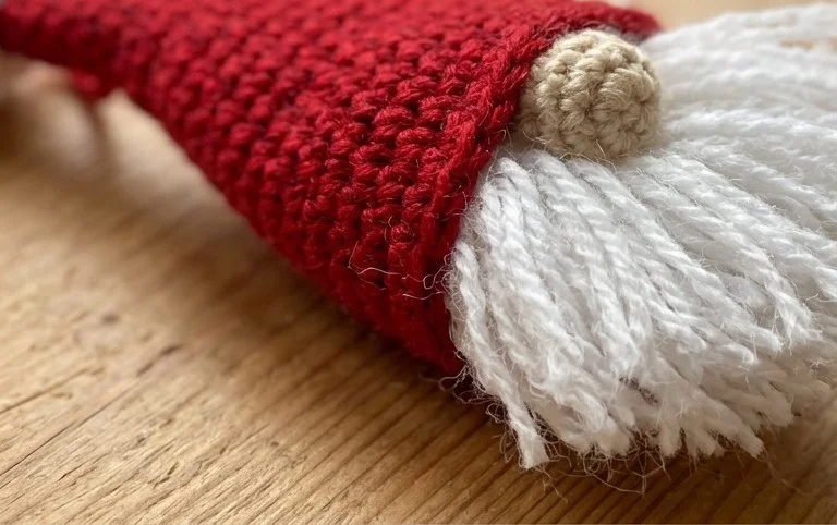 Christmas Puffball Gnome Ornament Free Crochet Patterns - DIY Magazine